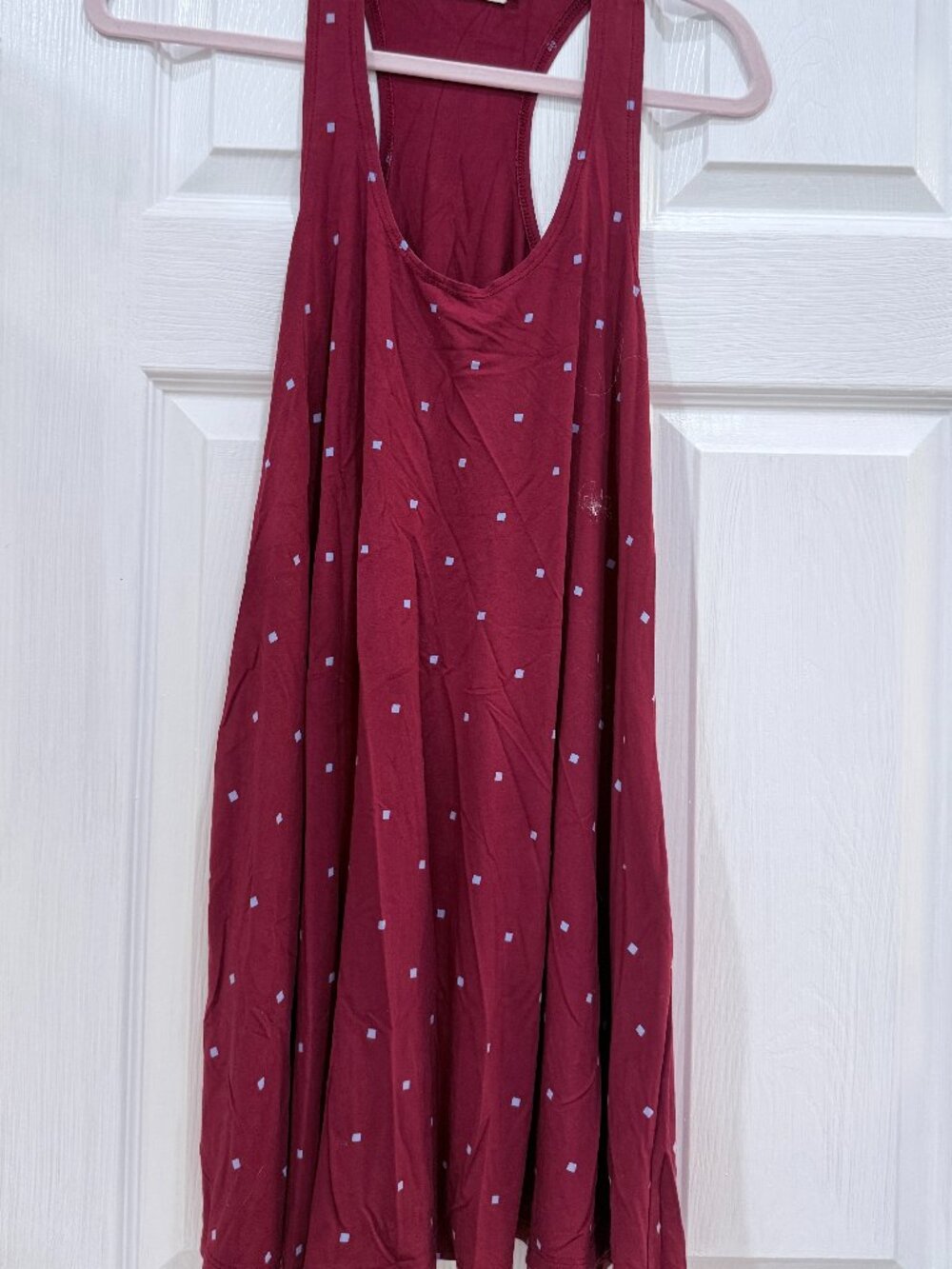 Fighting Eel marroon geo print dress sz S